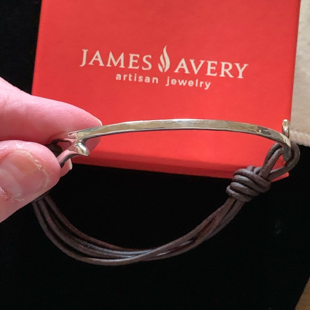 James Avery “As You Wish Leather Charm Bracelet”